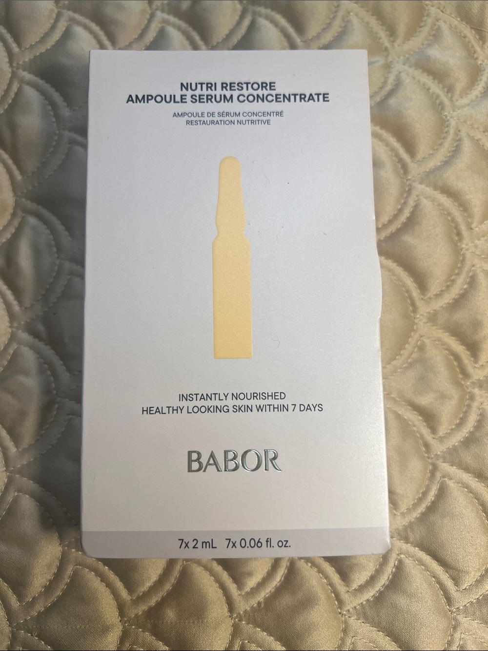 BABOR Nutri Restore Ampoule Serum Concentrate — White & Gold